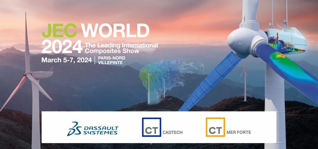 Cadtech, CT Mer Forte y Dassault Systèmes participarán conjuntamente en JEC World 2024