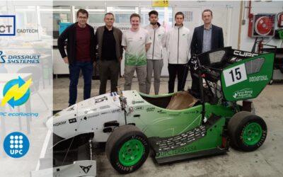CADTECH y Dassault Systèmes colaboran con UPC EcoRacing para impulsar el desarrollo sostenible de sus nuevos monoplazas.