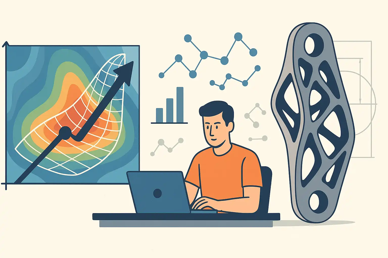 optimizacion topologica con simulia tosca