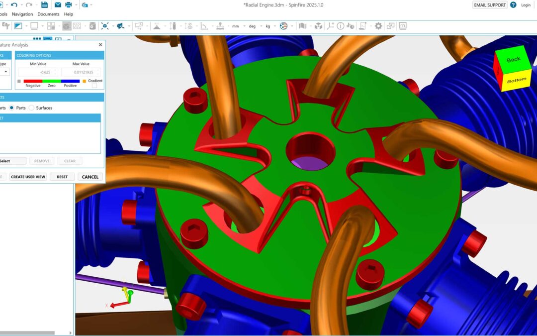 Novedades de SpinFire 2025: más control al importar CAD, mejor compatibilidad y análisis más ágil