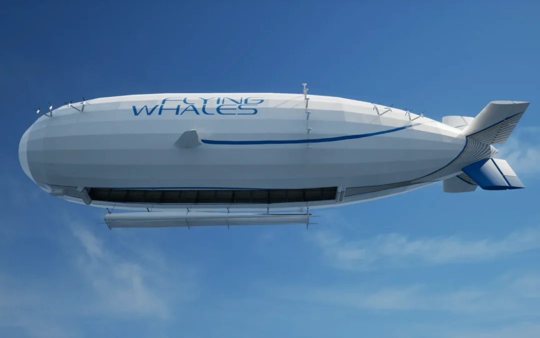 FLYING WHALES revoluciona el transporte de cargas pesadas con un dirigible híbrido y un gemelo virtual de su fábrica